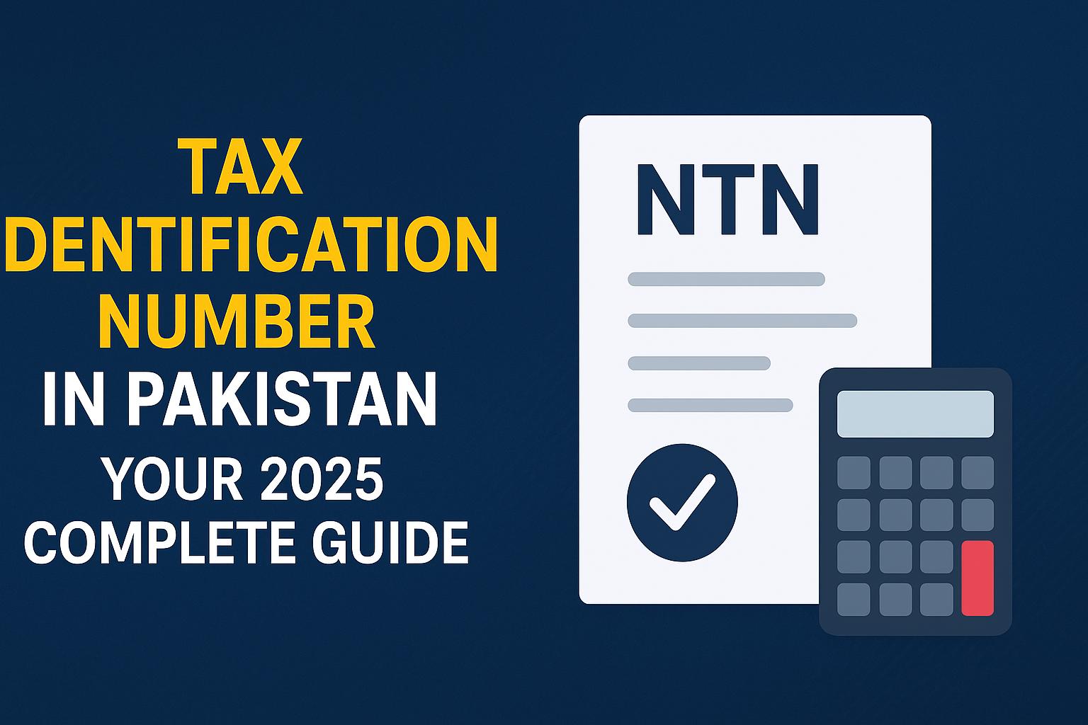 Tax Identification Number in Pakistan